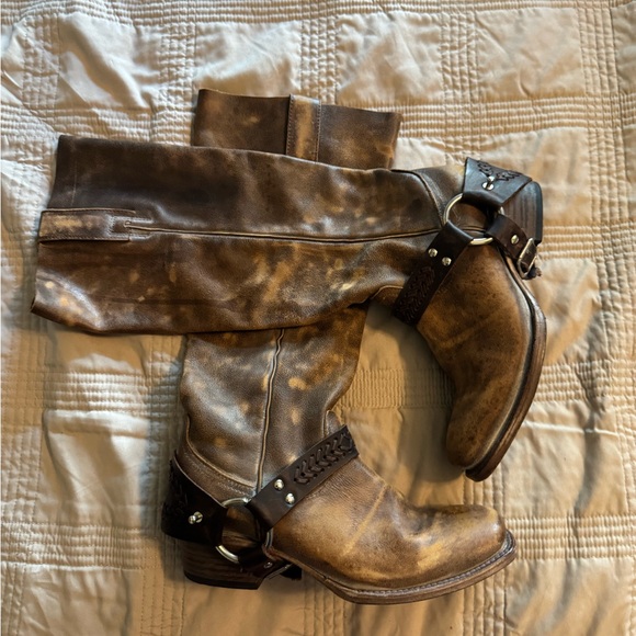 Free Bird Timber Brown Leather Knee-High Boots - Picture 6 of 9
